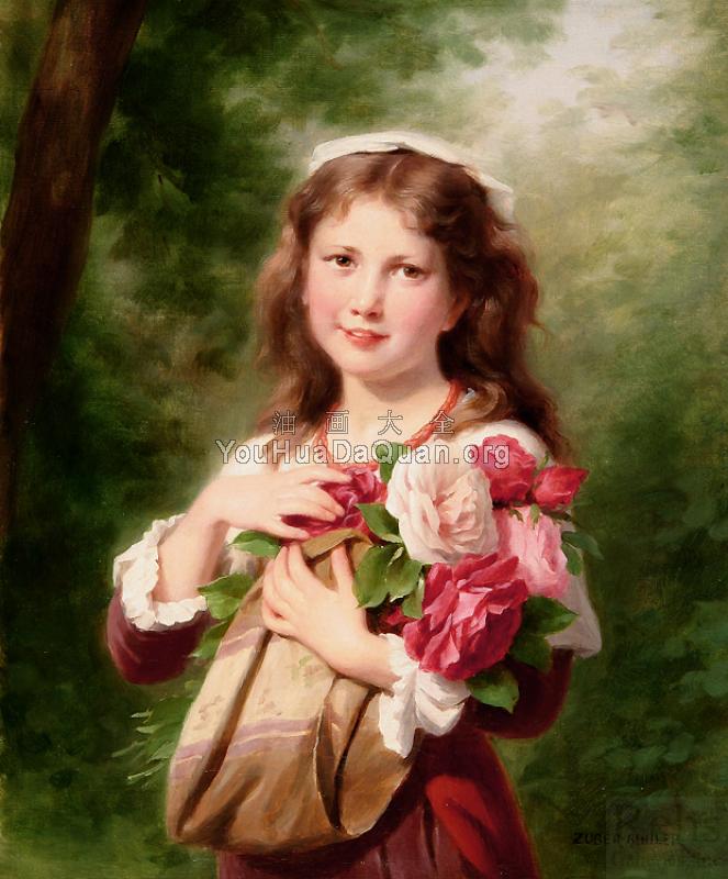 Portrait of a Young Girl - 弗里茨·佐伯·比勒